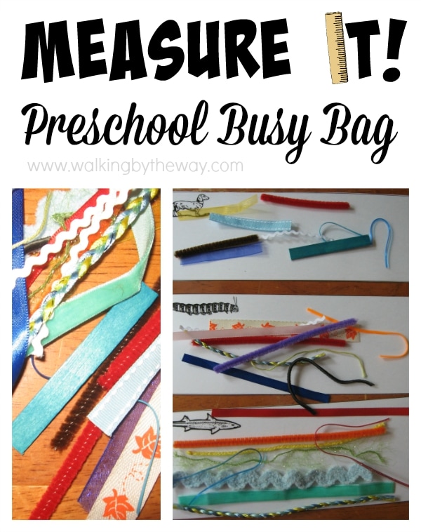 Preschool Busy Bag: Measuring Activity