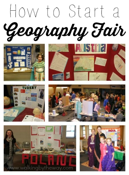 How to Start a Geography Fair for Your Homeschool Group from Walking by the Way