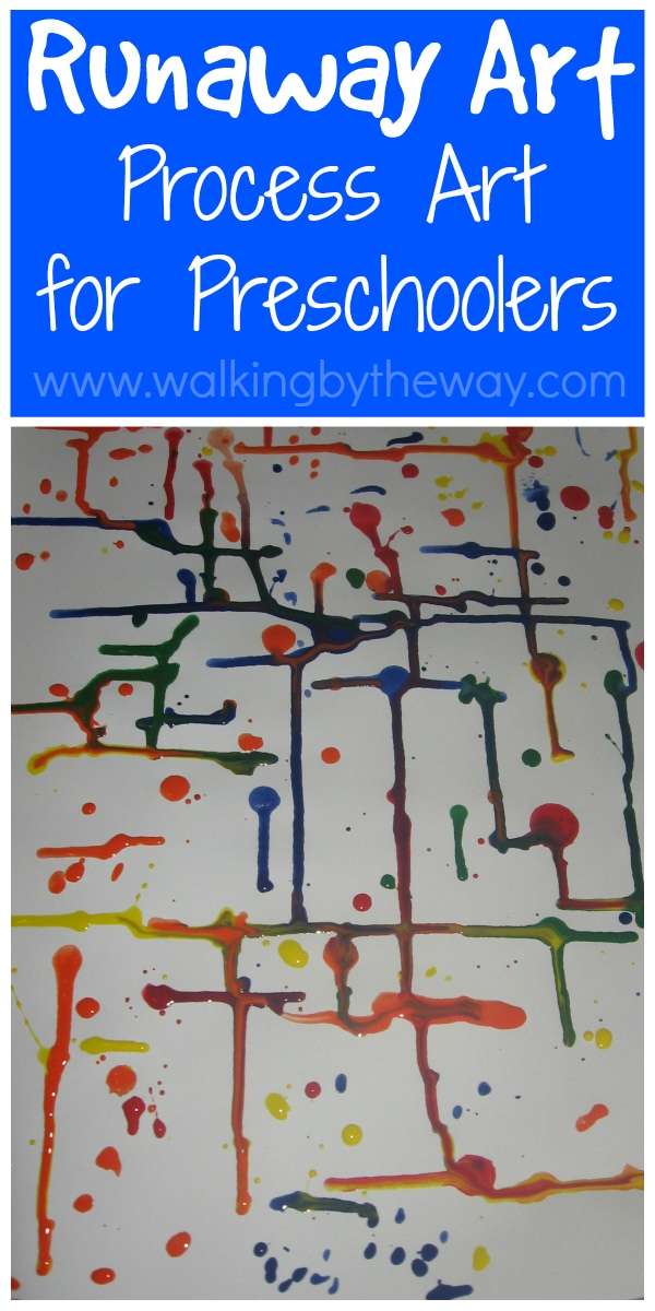 Runaway Art Preschool Process Art Activity from Walking by the Way