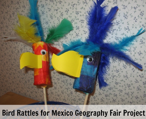 Bird Rattles for Geography Fair Project (Mexico) from Walking by the Way