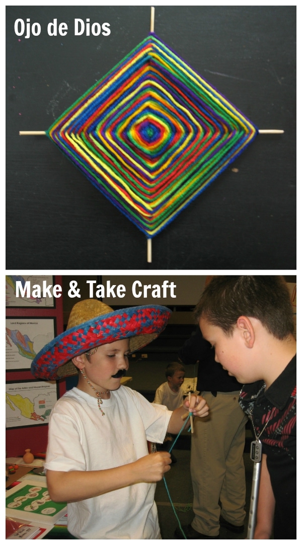 Make and Take Craft - Ojo de Dios for Mexico Geography Fair