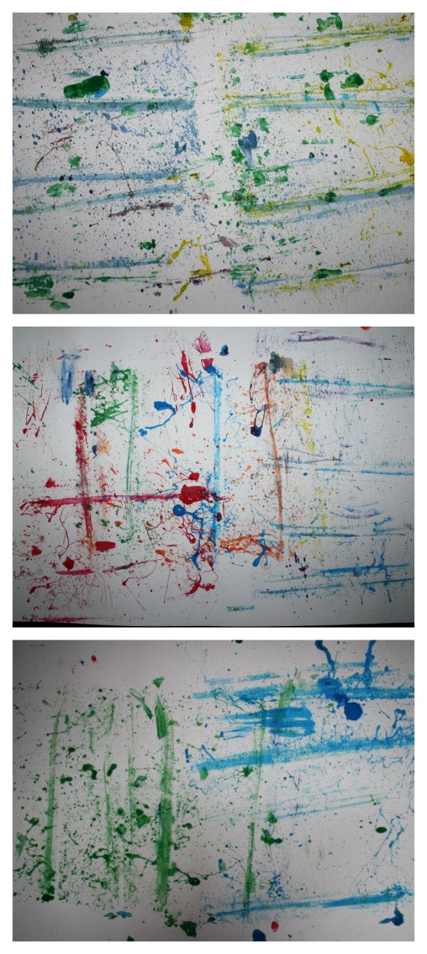 Preschool Process Art: Snap Paintings from Walking by the Way