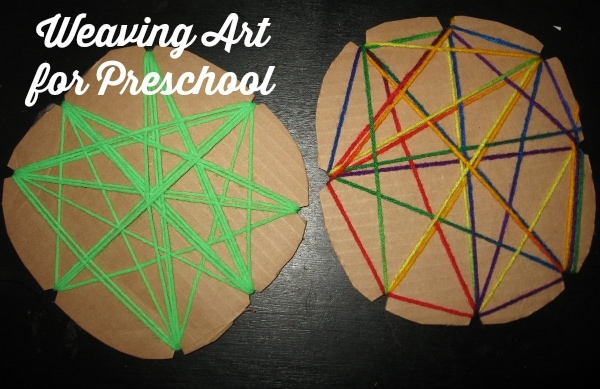 Weaving Art for Preschool makes a great Preschool Busy Bag Activity (from Walking by the Way)
