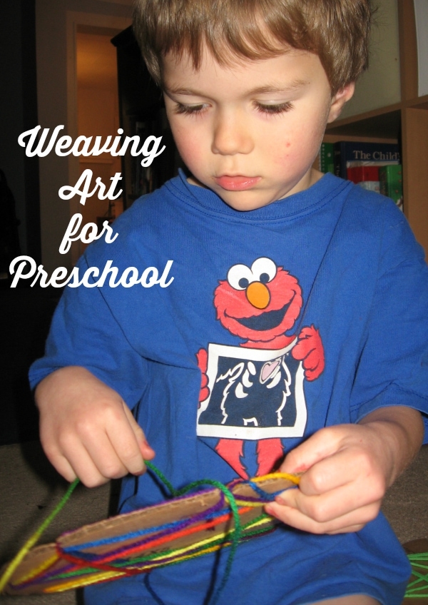 Weaving Art for Preschool would make a great Preschool Busy Bag Activity