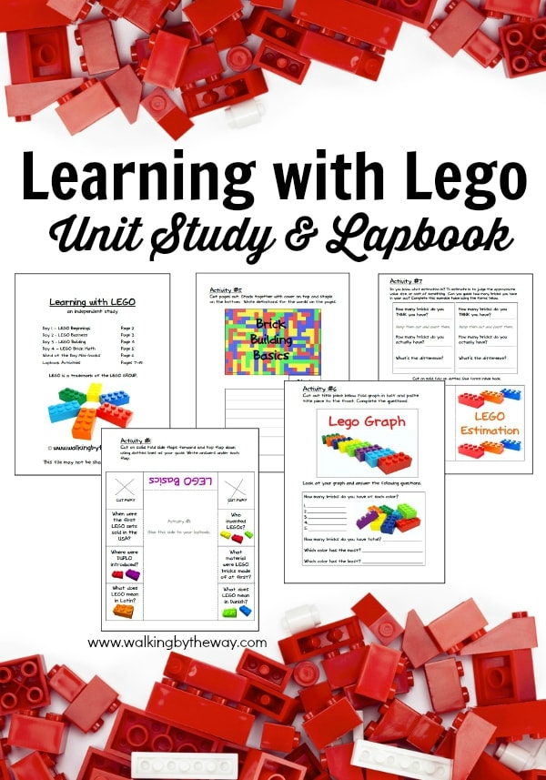 FREE Learning with LEGO Unit Study and Lapbook from Walking by the Way