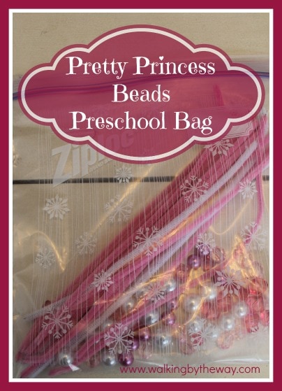 Pretty Princess Beads Preschool Bag