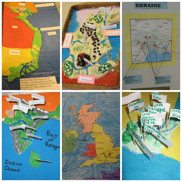 Geography Fair Map Displays from Walking by the Way