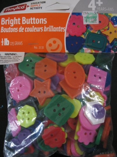 Roylco Bright Buttons for Preschool Busy Bag