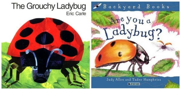 Ladybug Books for Ladybug Collage Art Project