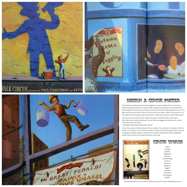 Read Sidewalk Circus (Candlewick Press) and Design a Circus Poster