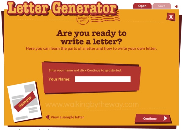 Inspire Your Student to Write with ReadWriteThink's Letter Generator