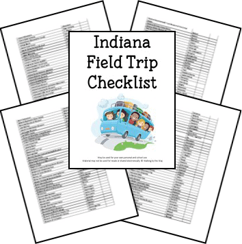 Indiana Field Trip Checklist from Walking by the Way