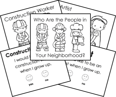 Who Are the People in Your Neighborhood? Preschool Homeschool Co-op Class from Walking by the Way