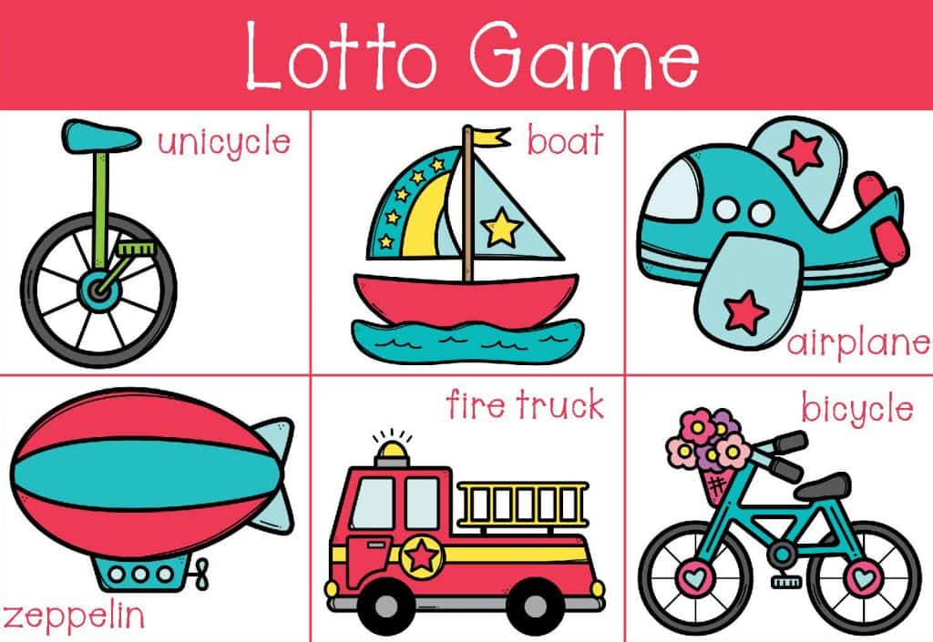 Preschool Busy Bag Lotto Game