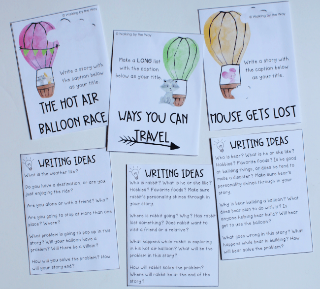 creative writing task cards