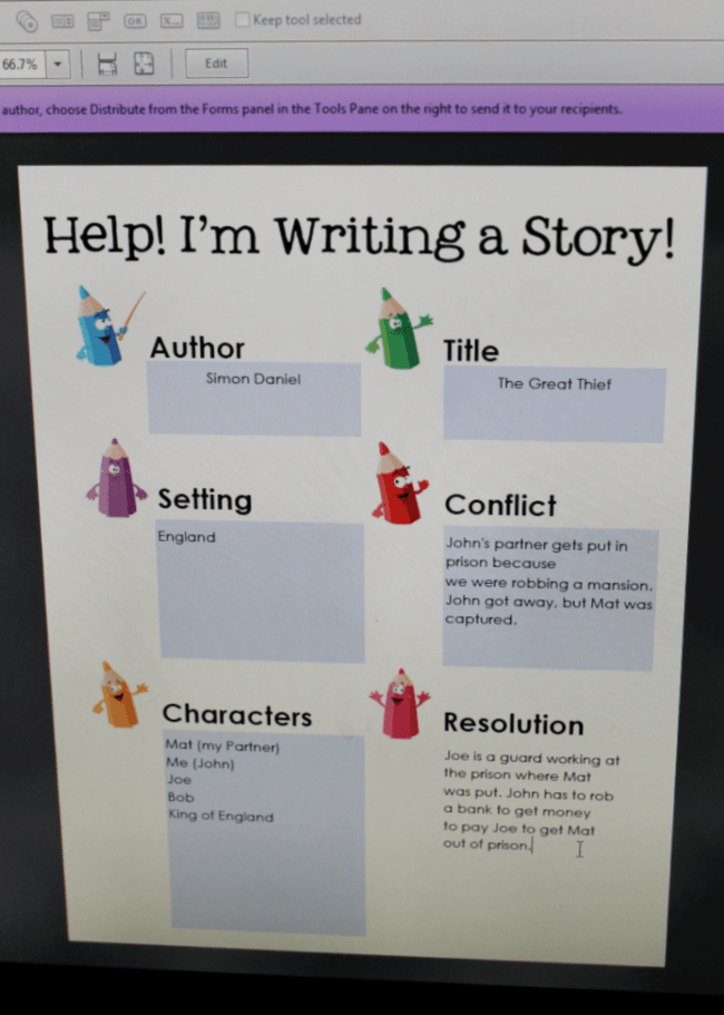 creative writing lesson ideas