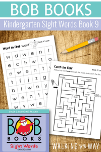 BOB Books Sight Words Printables Book 9 - Walking by the Way
