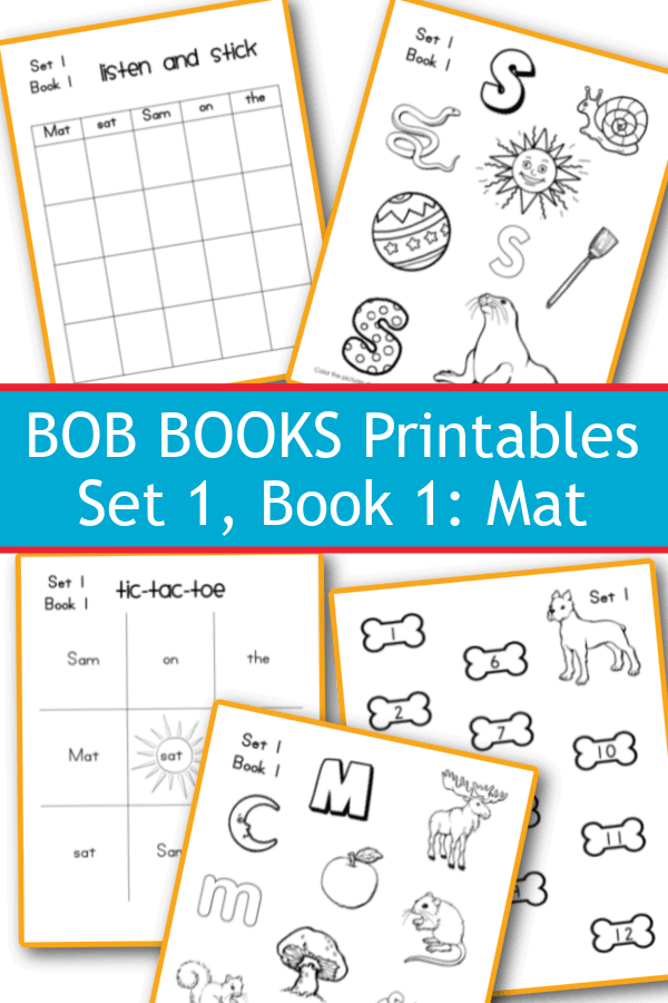 BOB Books Printables for Set 1, Book 1 Walking by the Way