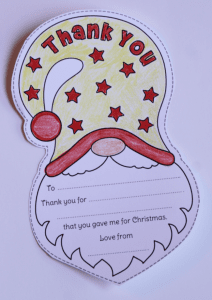 Free Printable Christmas Thank You Notes for Kids - Walking by the Way