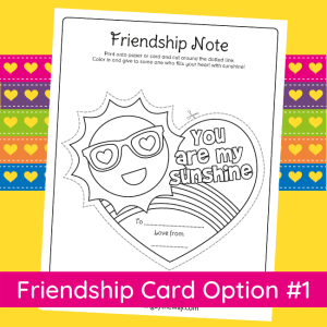 Free Printable Friendship Card for Kids - Walking by the Way