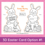 Free Printable Easter Card to Color