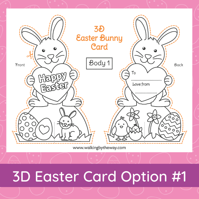 Free Printable Easter Cards & Easter Card Templates to Color