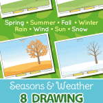 Seasons & Weather Drawing Prompts for Kids