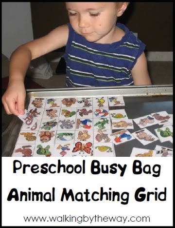 Matching Grid Animal Matching Grid - Walking by the Way